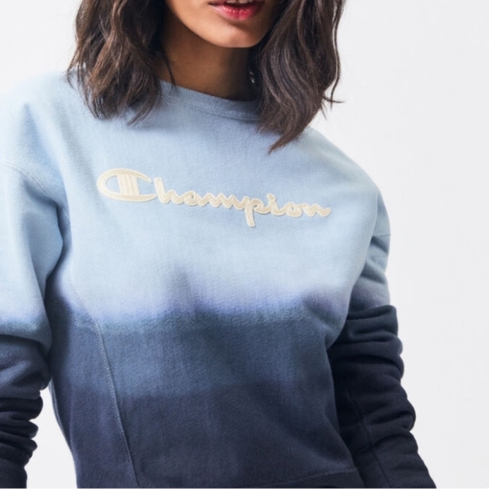 Champion Reverse Weave Cotton Ombré Crewneck